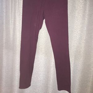 Maroon aerie leggings size large